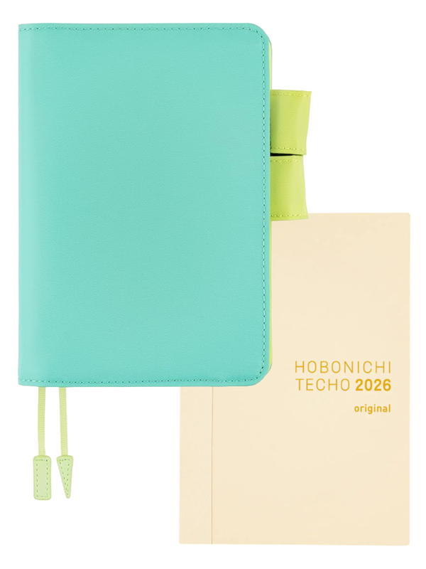Hobonichi Techo Colors Aqua Lime Cover Original Size A6 Polyester Planner Cover