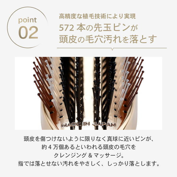 Shearts World Premium Long Scalp Shampoo Brush