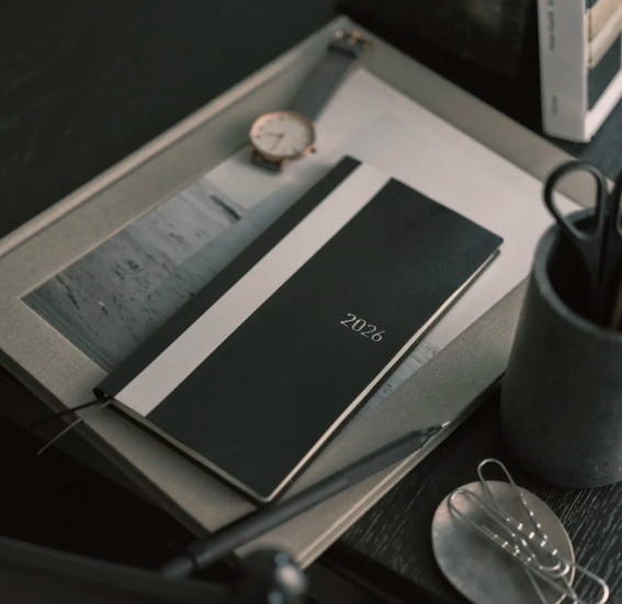 Hobonichi White Line Black Weeks Planner 2026 Japanese
