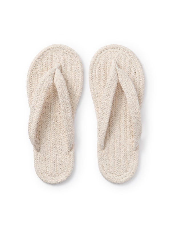 MUJI Cotton Room Sandals Thong Slippers Indoor Slippers