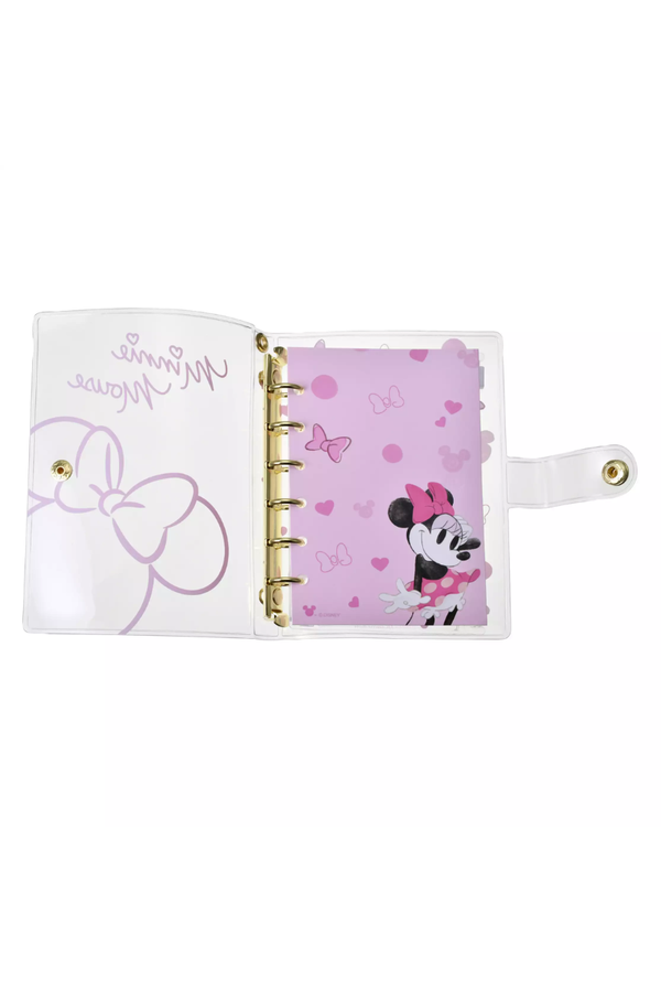 Disney Minnie Mouse 6-Ring Sticker Binder with Clear Cover