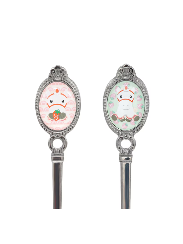 Idol Horse Friends Strawberry Cake Chan Tea Spoon & Tea Fork Set
