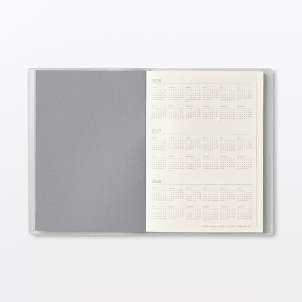 Muji 2026-2028 Monthly & Weekly Planner A6 Monday Start