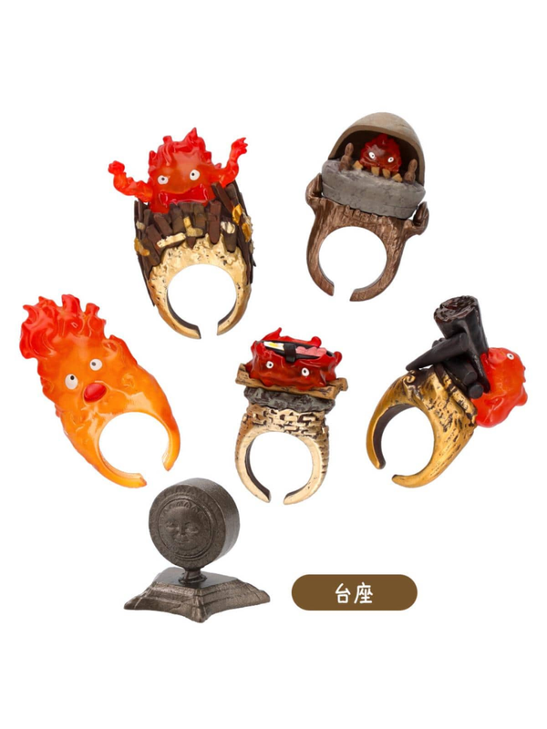 Howl’s Moving Castle KAZARING Calcifer Ring Blind Box