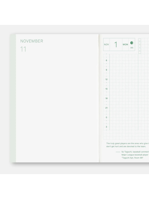 Hobonichi Techo Original 2027 English Edition Planner A6