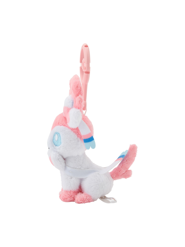 Pokemon Sylveon Mascot Plush with Poke Ball Carabiner Bag Charm
