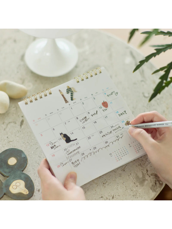 Hobonichi Whiteboard Calendar 2027 with File Pocket