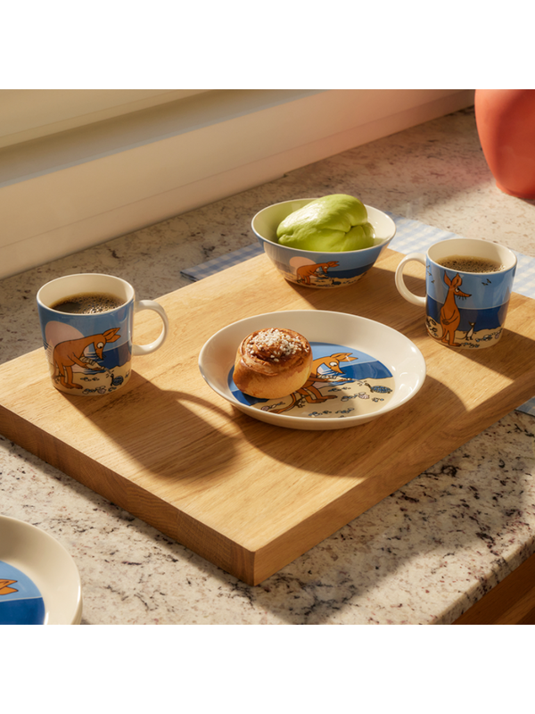 Moomin Classic Mug 0.3L Sniff Blue Ceramic Cup 280ml