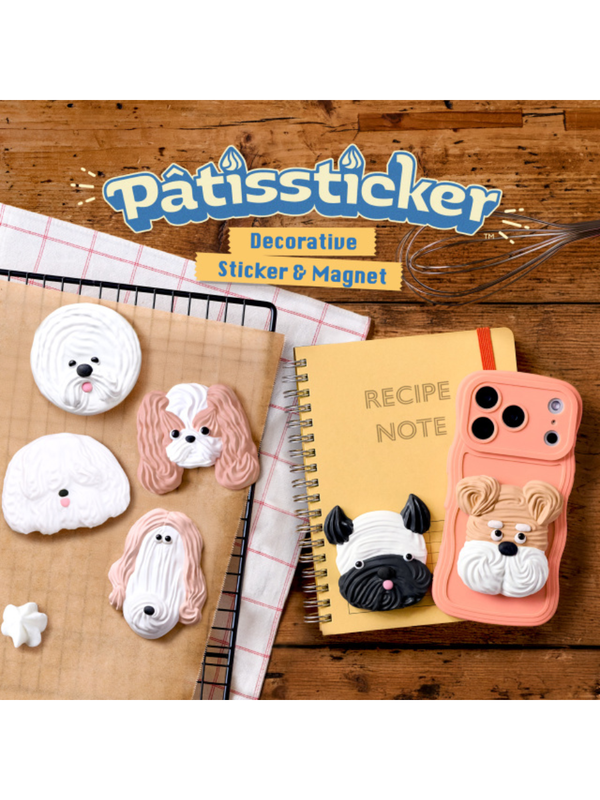Patissticker Meringue Dogs Series 3D Decorative Sticker Magnet Blind Box--【Pre-Order】