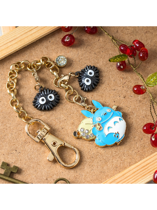 My Neighbor Totoro Medium Totoro Metal Charm Keychain
