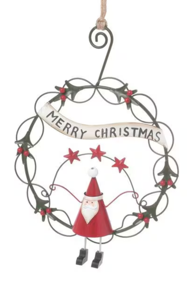 studio CLIP Christmas 2026 Tin Santa Circle Decoration