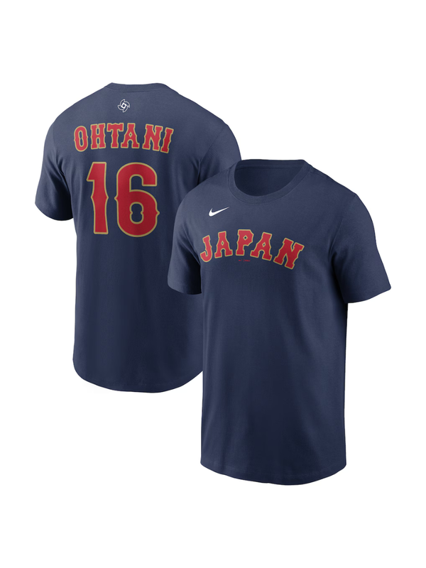 Nike 2026 WBC Japan Shohei Ohtani No. 16 Name Number T-Shirt