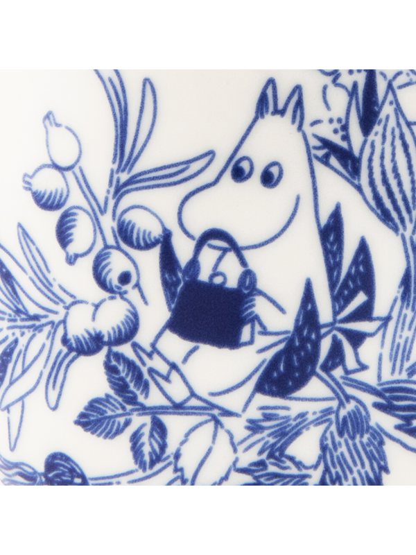 Moomin Haru Cup 0.26L Ceramic Mug Blue White Tableware