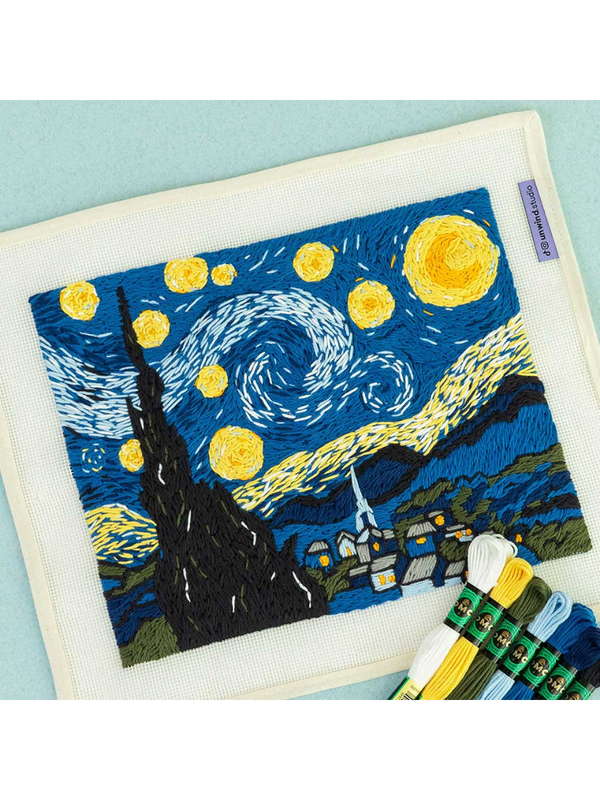 MoMA Starry Night Needlepoint Kit DIY Embroidery Set