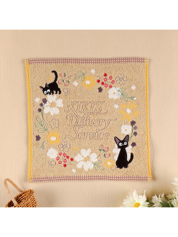 Kiki’s Delivery Service Mini Towel Sepia Flower Design