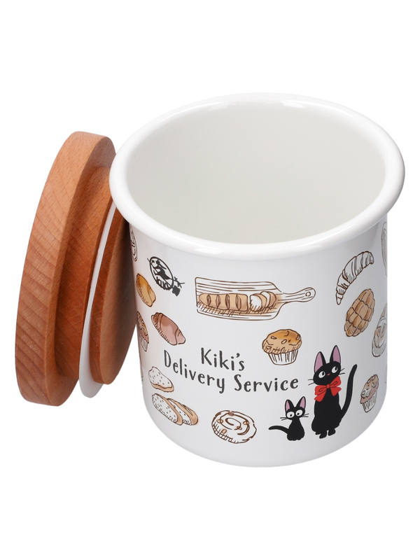 Kiki's Delivery Service Enamel Canister 750ml with Wooden Lid