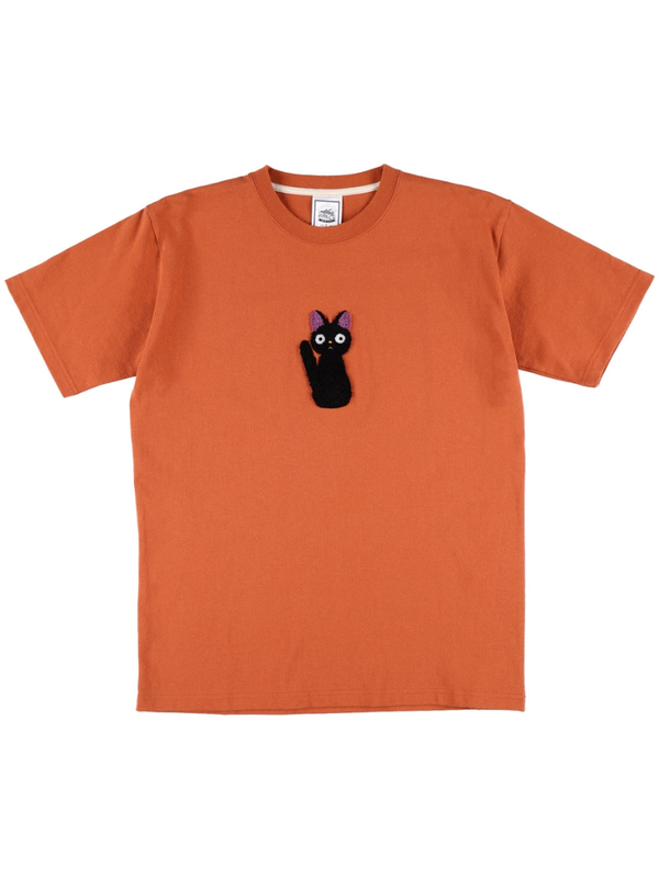 Kiki's Delivery Service Jiji Plush Doll Embroidery T-Shirt