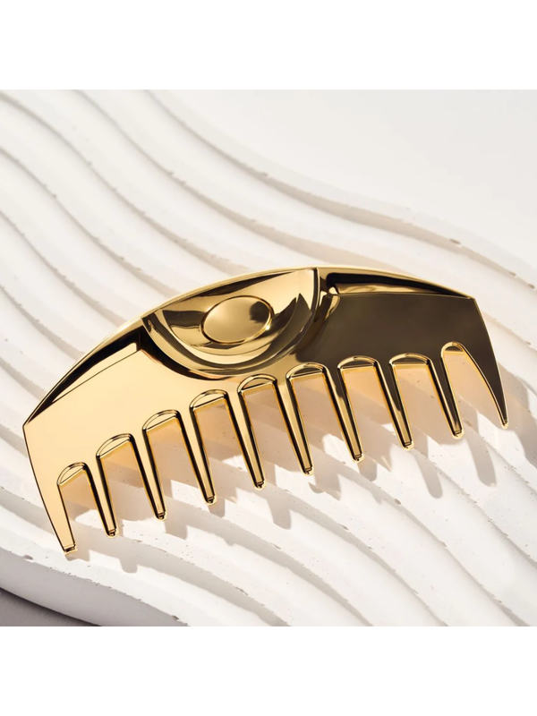 LOVE CHROME K24GP Wave TSUKI Gold Hair Comb
