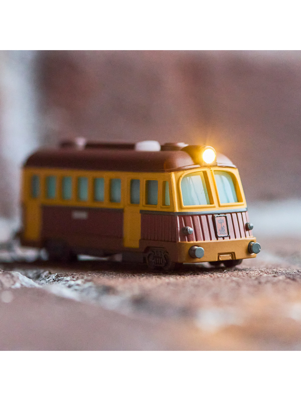 Light Up Train Keychain LED Anime Style Railway Charm