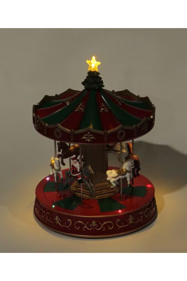 studio CLIP Christmas 2026 Rotating Santa Carousel Decoration