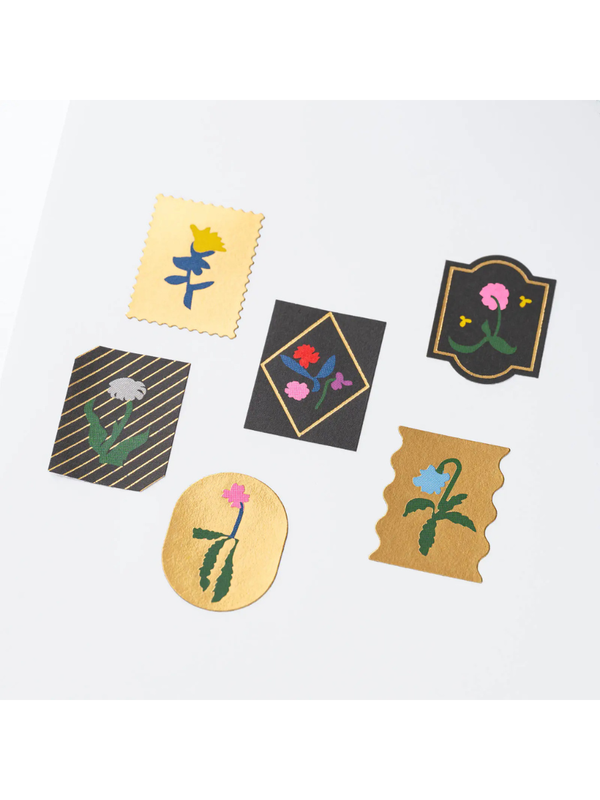 Hobonichi Yoshie Watanabe Petit Bloom Foil-Stamped Stickers