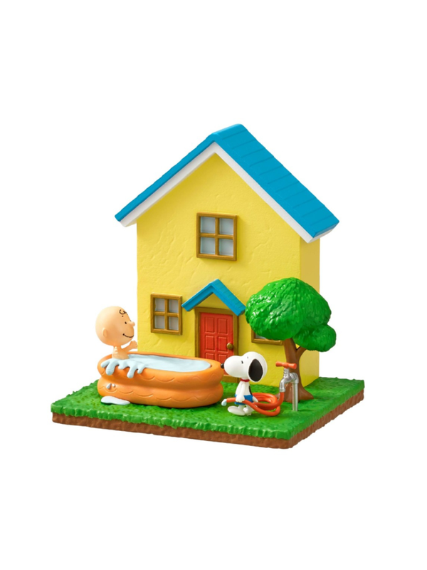 SNOOPY Sweet Little Home Miniature House Figure Set (6pcs Box)