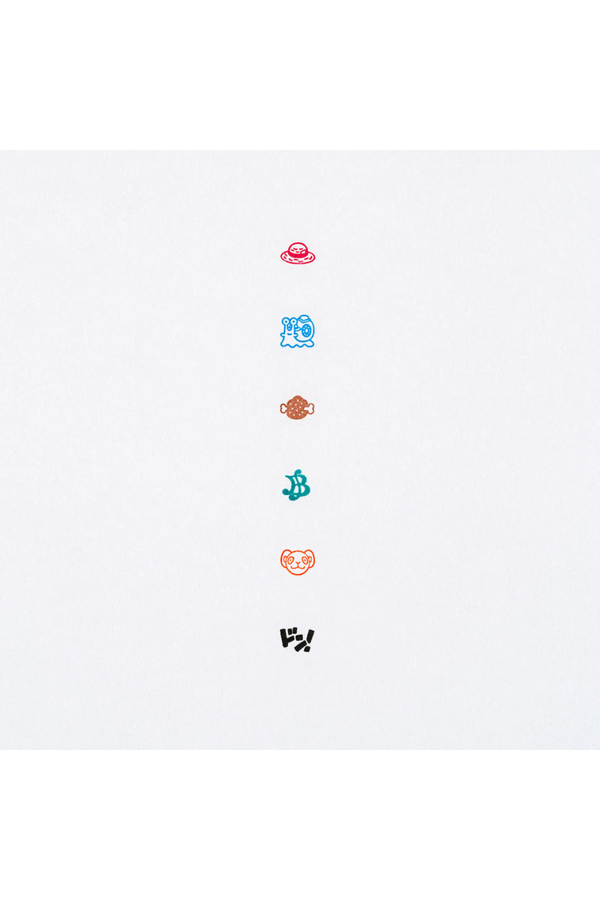Hobonichi ONE PIECE Pochitto 6 Self-Inking Stamp Set