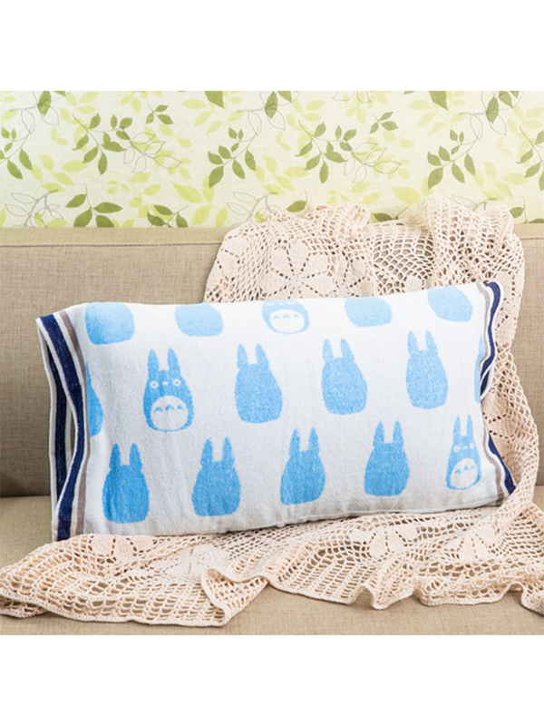 My Neighbor Totoro "Medium Totoro Silhouette" Towel Pillow Cover [Adult Size]
