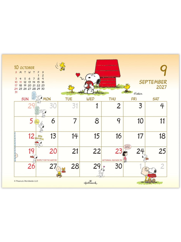 Hallmark Snoopy 2027 Desk Calendar