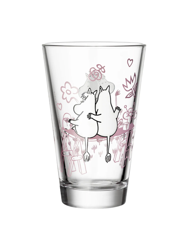 Moomin Classic Love Tumbler Glass Pair
