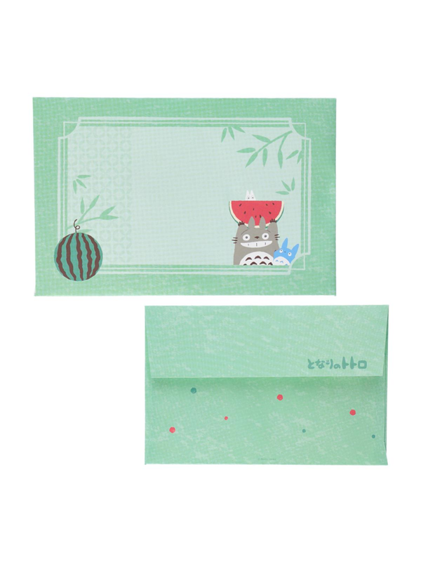 My Neighbor Totoro Mini Bamboo Fan Set Watermelon Design