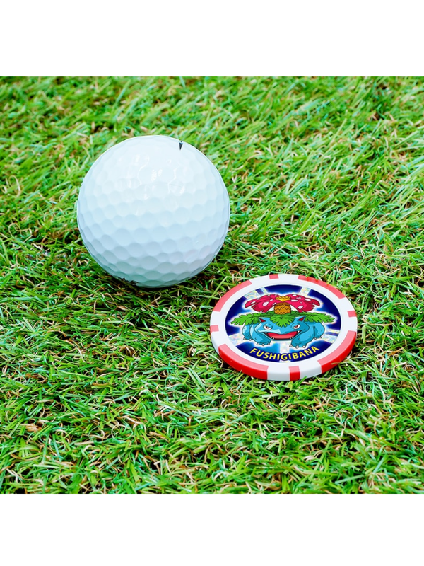 Pokemon Venusaur Golf Ball Marker Chip Type Double Sided Design