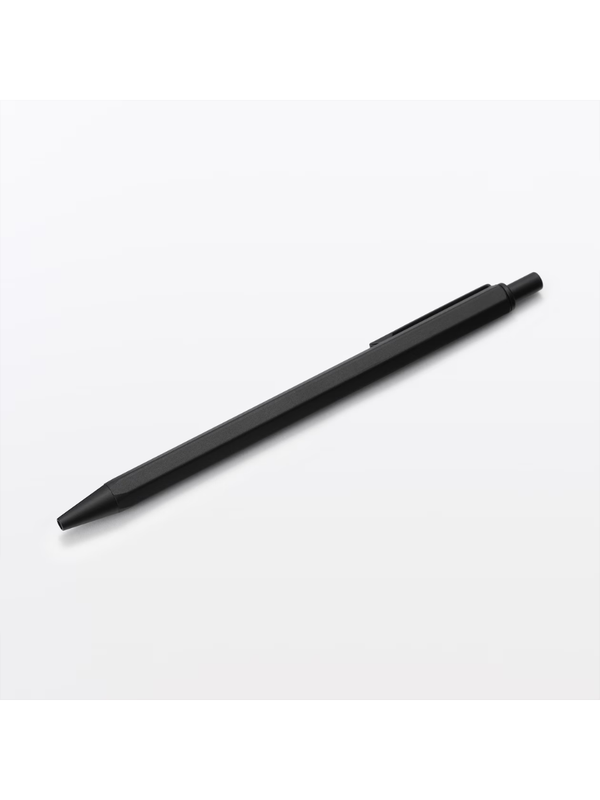 MUJI Aluminum Hexagon Ballpoint Pen 0.7mm Needle Tip