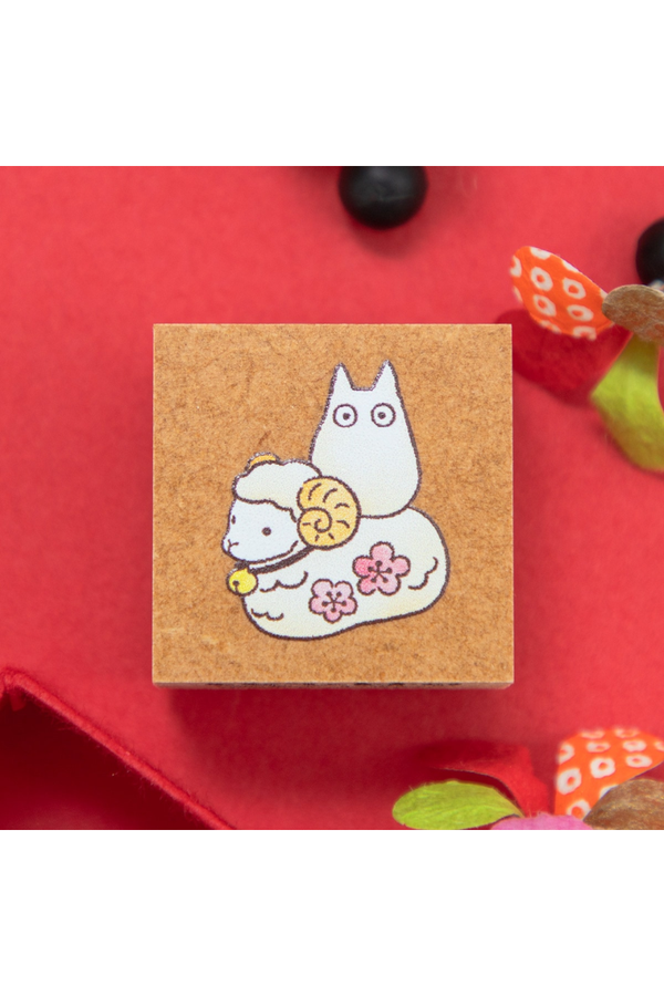 My Neighbor Totoro 2027 New Year Stamp – Baby Totoro with Zodiac Sheep