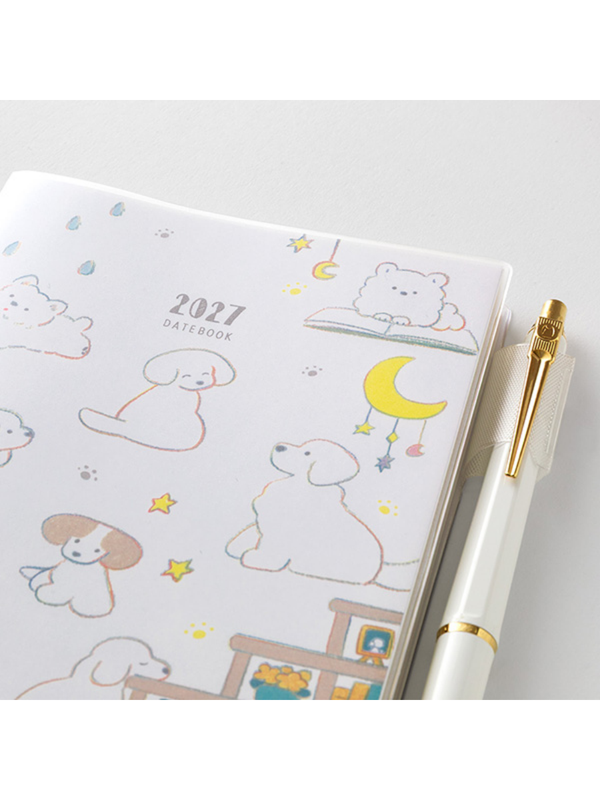 Midori 2027 A6 Dog Diary – Monthly & 2-Week Planner