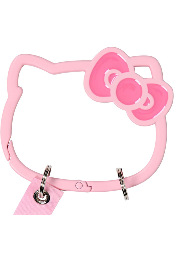 Sanrio Hello Kitty Pink Face-Shaped Carabiner Keychain