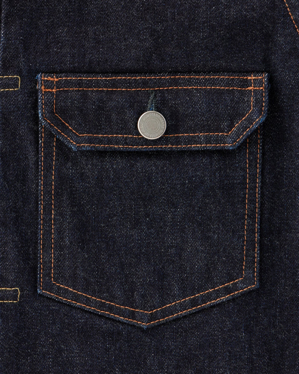 MOMOTARO #002 CLASSIC DENIM JACKET 15.7oz - detail
