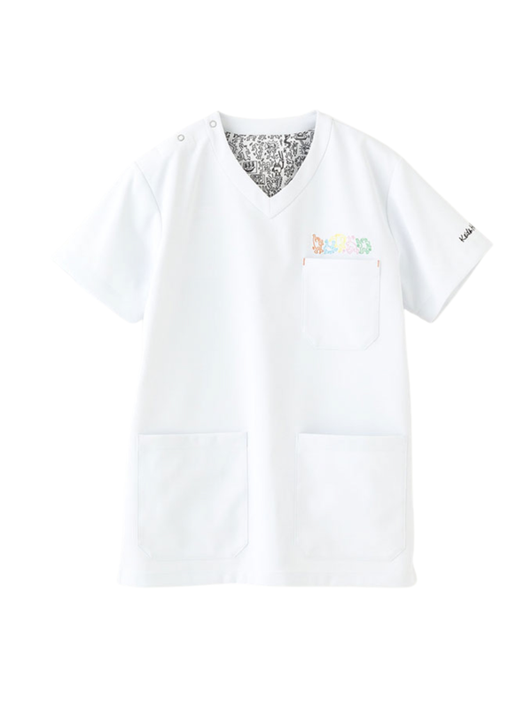 Scrub Canvas Club Keith Haring Unisex Scrub Top