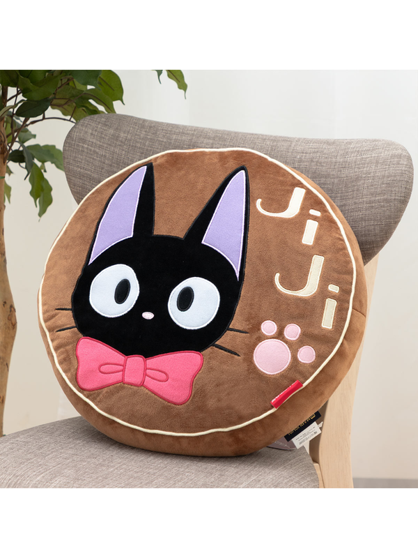 Kiki's Delivery Service Jiji Chocolate Cake Cushion Round Plush