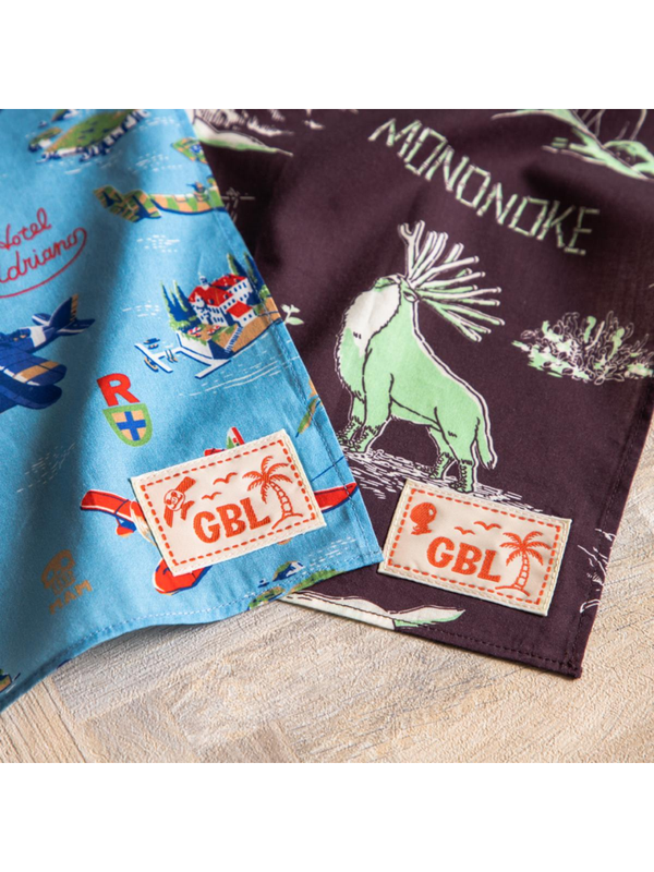 Porco Rosso Hawaiian Bandana Flying Boats Sky & Sea