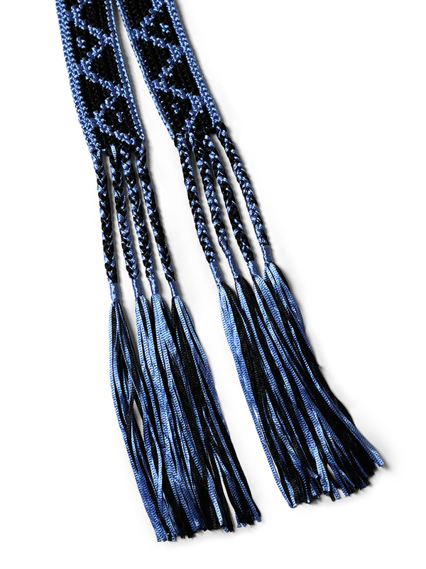 Kapital Macrame Maxi Belt (Chippewa Basket Mountain Pattern)