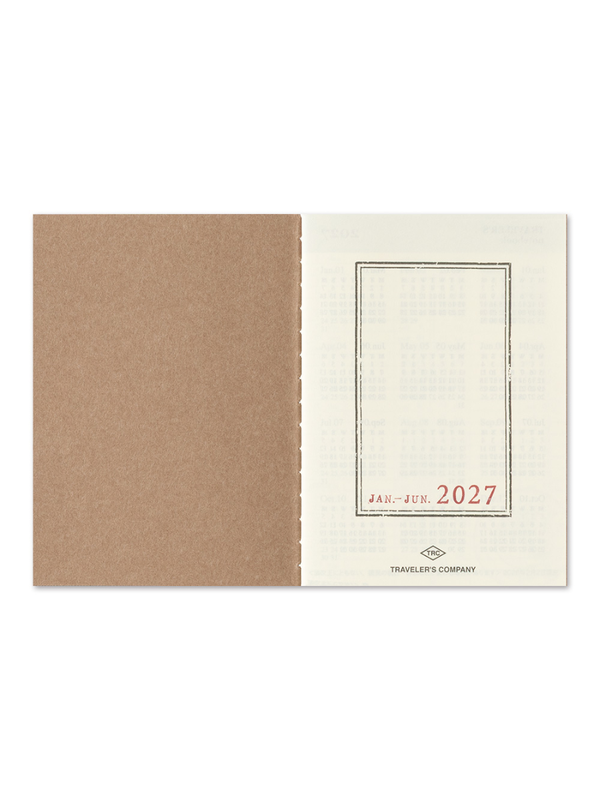 TRAVELER'S notebook Passport Size 2027 Weekly Diary Refill 2-Book Set