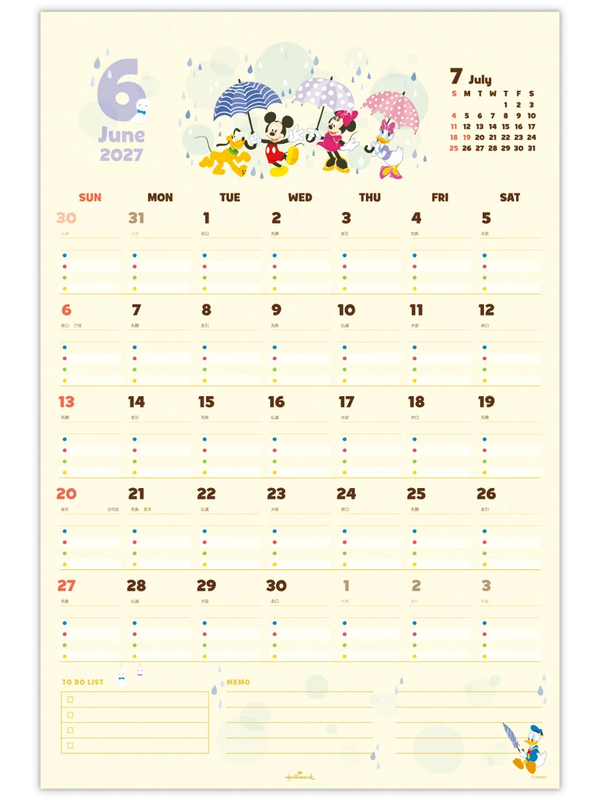 Disney Mickey Mouse & Friends 2027 Family Wall Calendar
