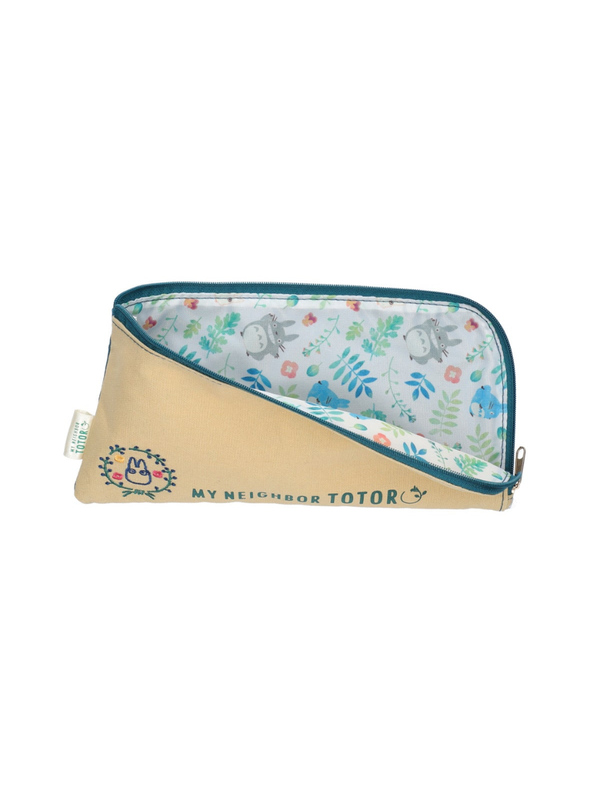 My Neighbor Totoro Pencil Case Colorful Leaf Design Zipper Pouch