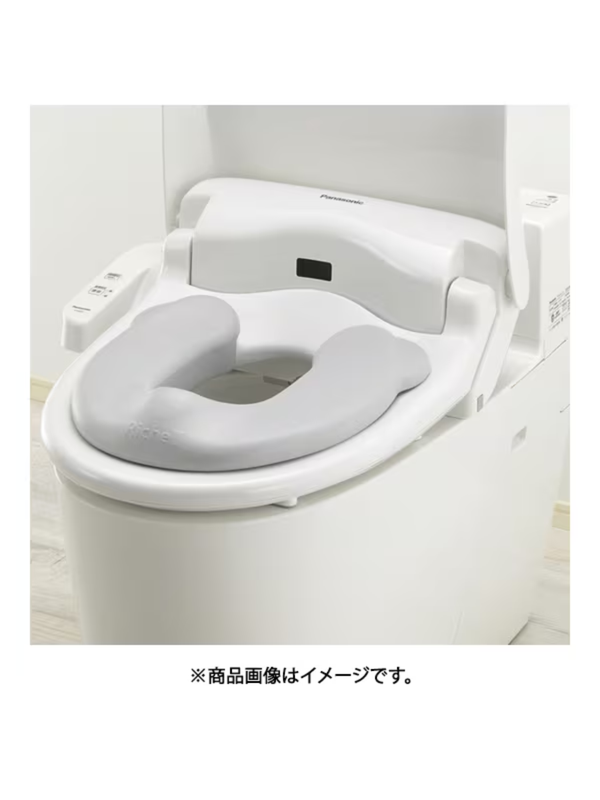 Richell Soft Toddler Toilet Training Seat Grey