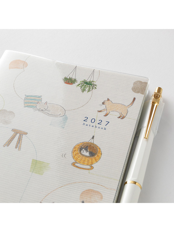 Midori 2027 A6 Cat Diary – Monthly & 2-Week Planner 22443006