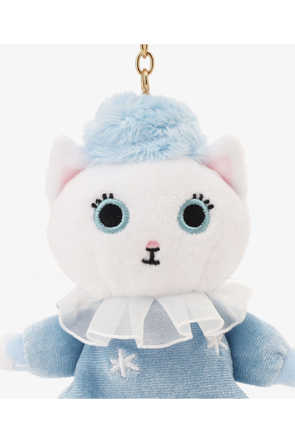 Afternoon Tea Yumi Kitagishi White Cat Plush Keychain