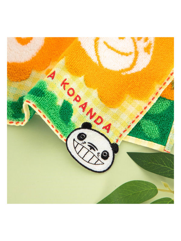 Panda Kopanda Applique Mini Towel Smiling Panda-chan and Tiger Cookie