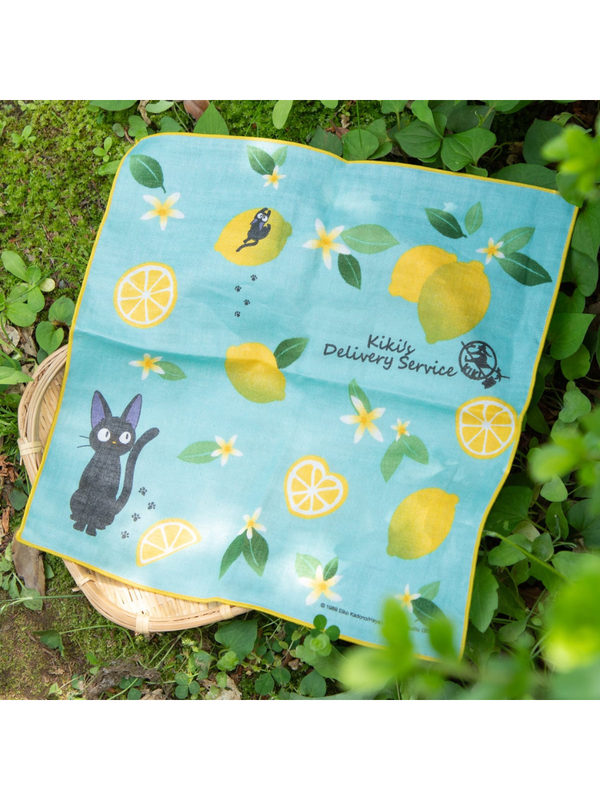 Kiki’s Delivery Service Gauze Handkerchief Lemon Design