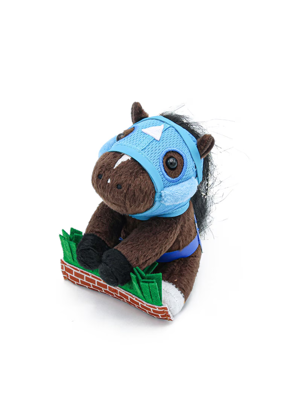 Idol Horse Oju Chosan Plush Toy S Size with Ball Chain – 2019 Nakayama Grand Jump Champion